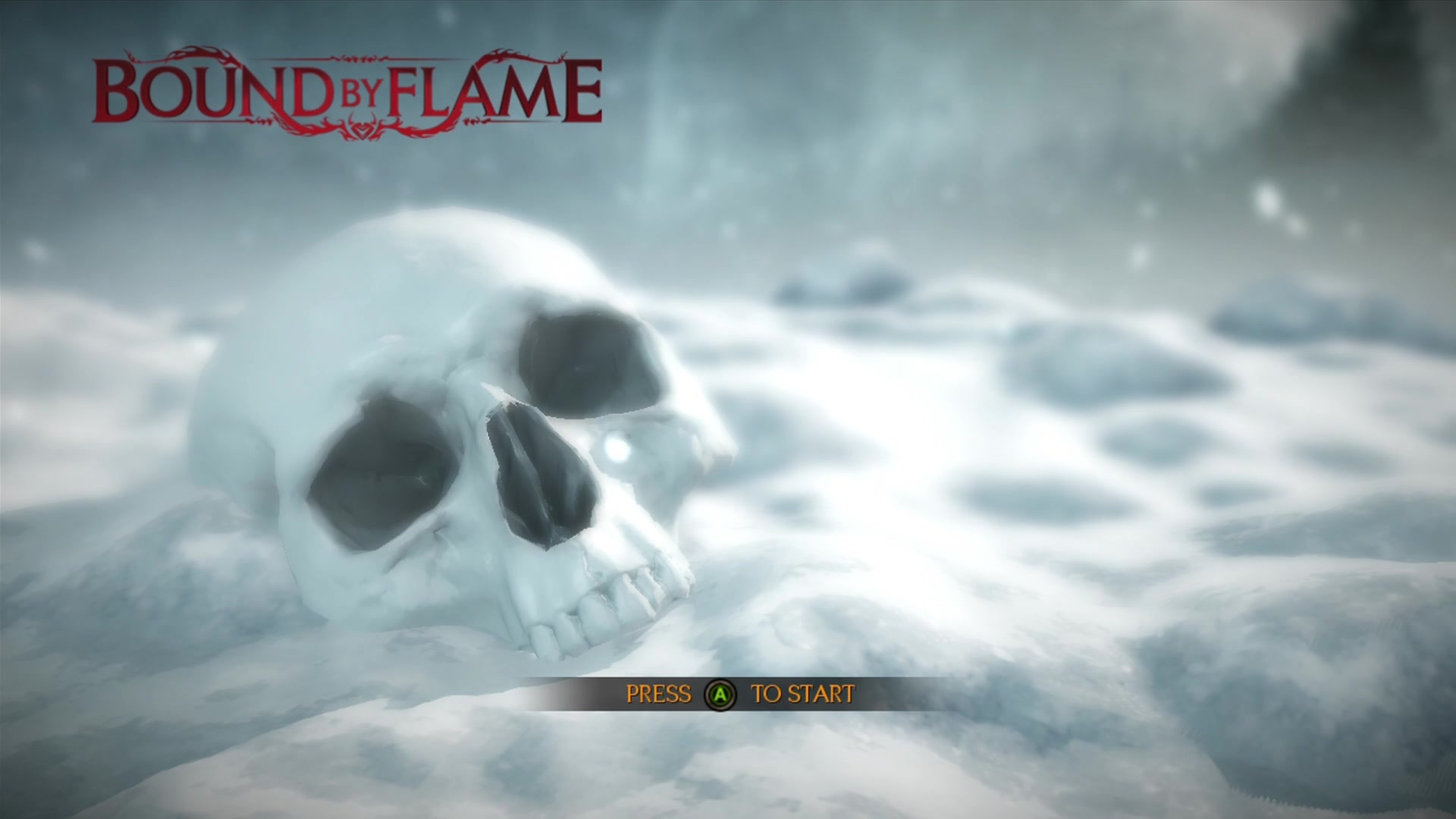 Bound by Flame title screen for Xbox 360